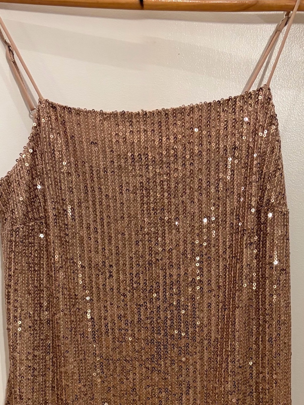 Banana Republic Satin Slip Dress in Champagne